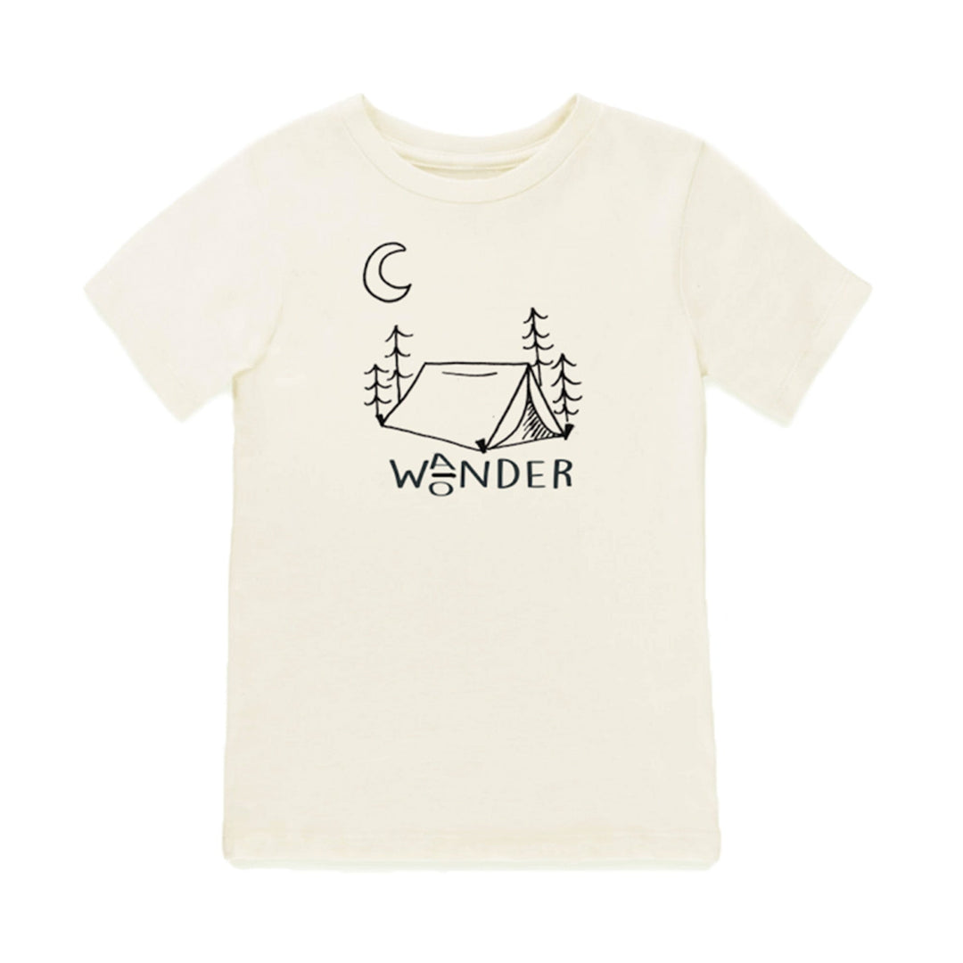 Wander Wonder Organic Tee - Natural/Black