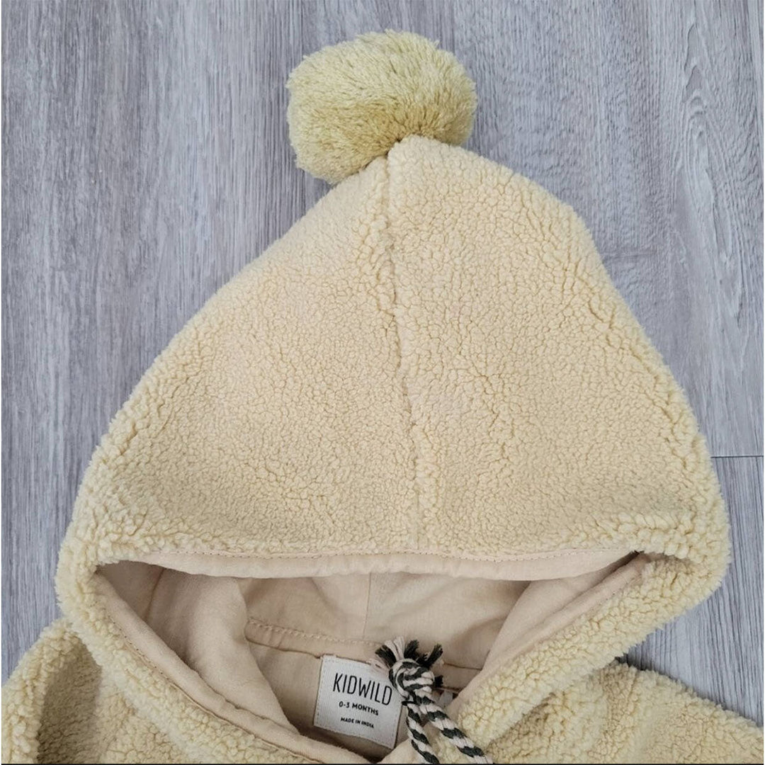 Sherpa Babysuit - Almond