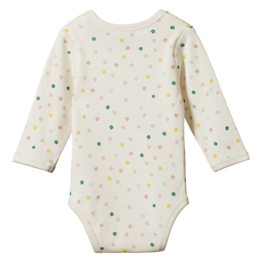 Cotton Long Sleeve Bodysuit - Flora Print