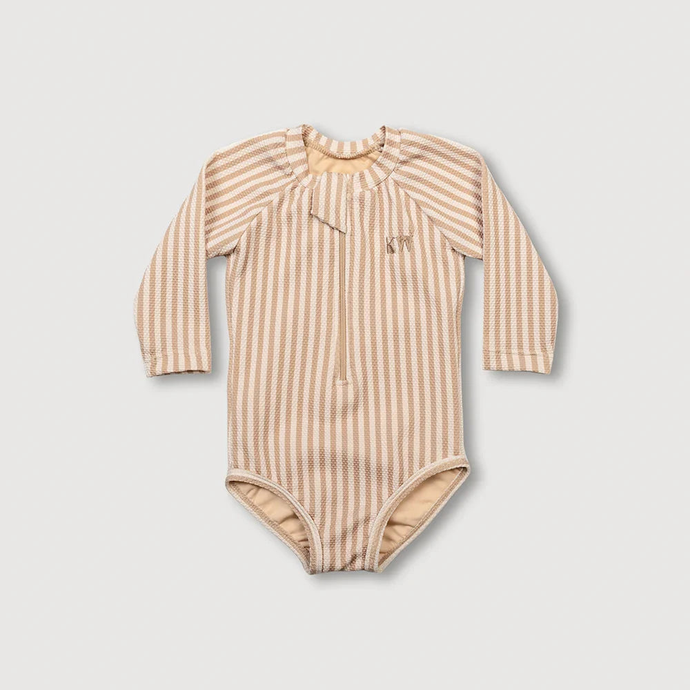 Girls' Rash One Piece - Honey Stripe