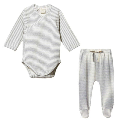 Grey Marl Stripe Set