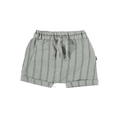 Baby Striped Shorts - Light Grey