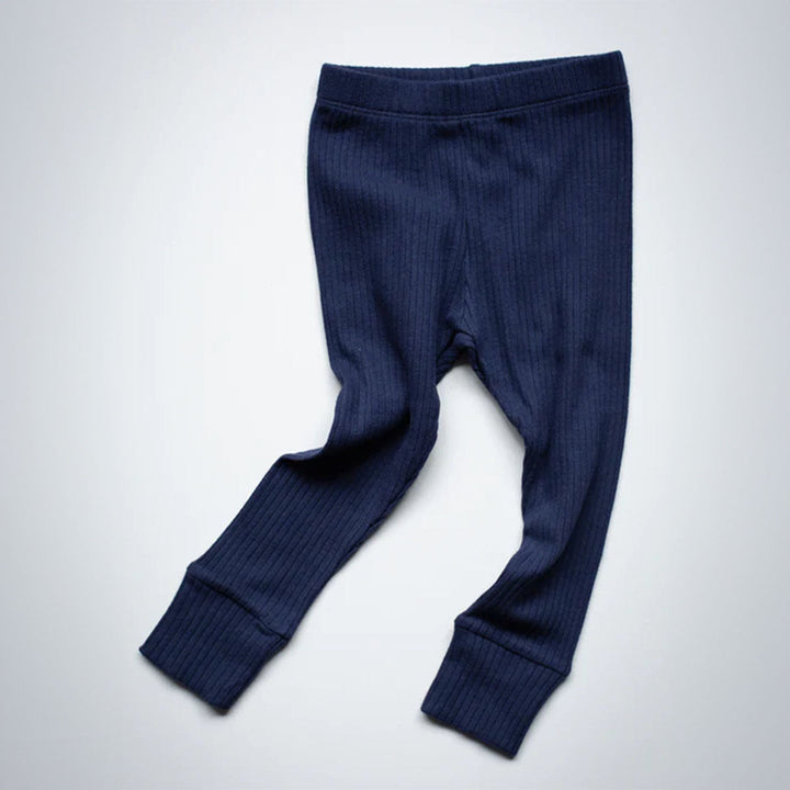 The Ribbed Legging - Indigo