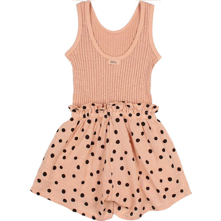 Dots Tank Top Combination Jumpsuit - Antic Rose