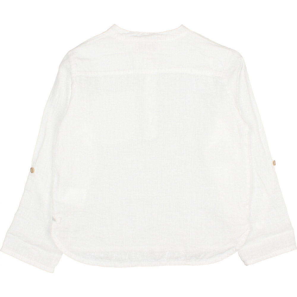 Linen Kurta Shirt - White