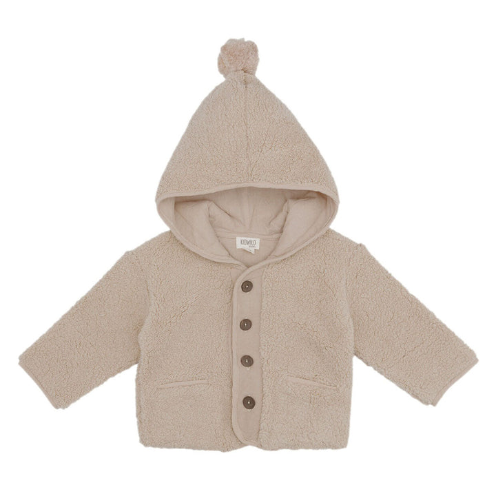 Organic Sherpa Baby Jacket - Almond