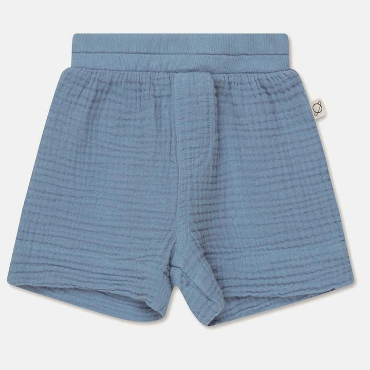 Gauze Baby Bermuda Shorts - Sky Blue