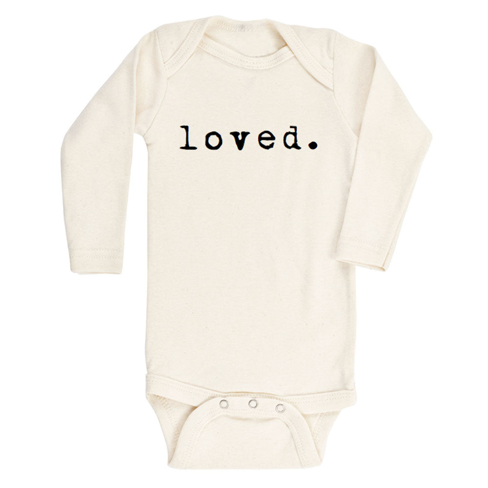 Loved - Long Sleeve Organic Bodysuit - Black
