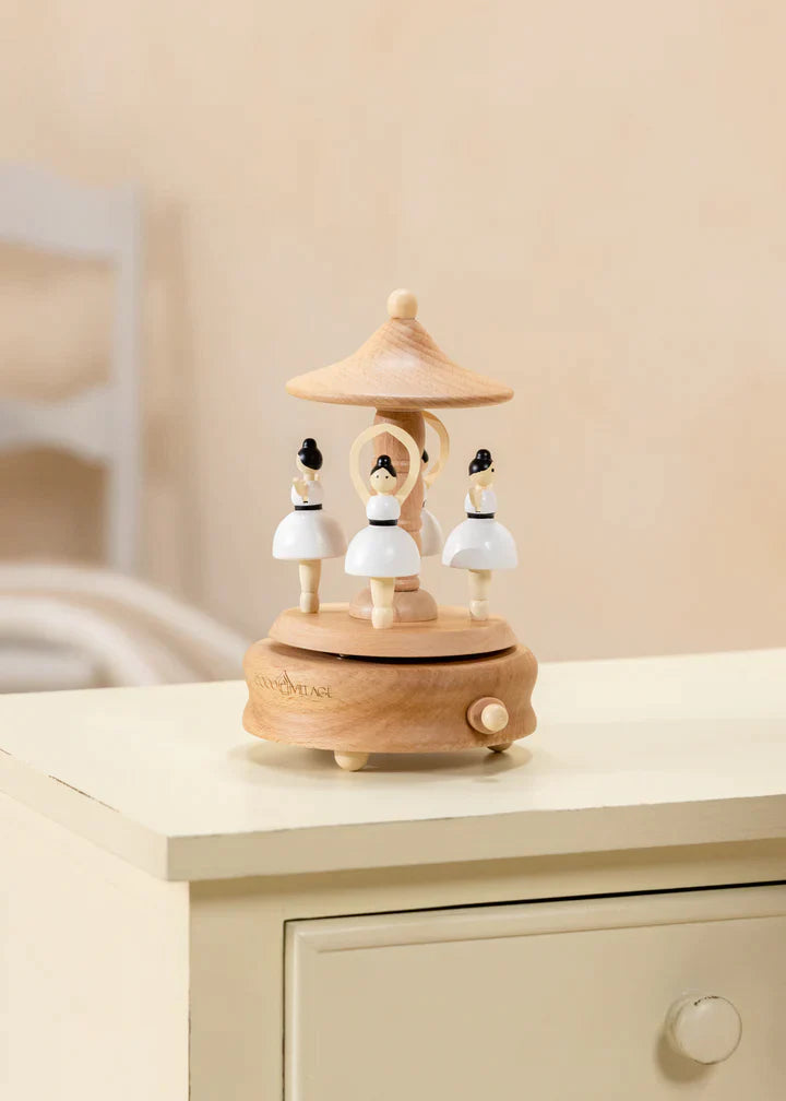 Wooden Music Box - Ballerinas