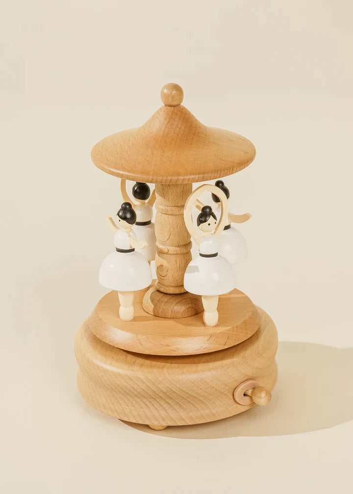 Wooden Music Box - Ballerinas