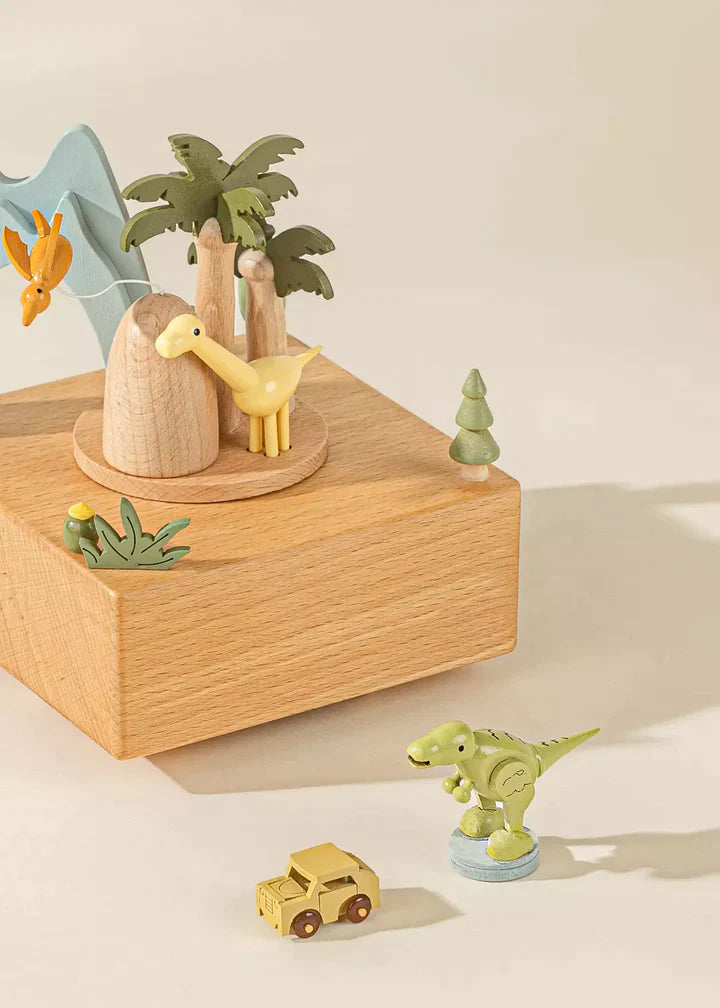 Wooden Music Box - Dinosaures World