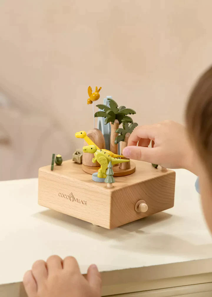 Wooden Music Box - Dinosaures World