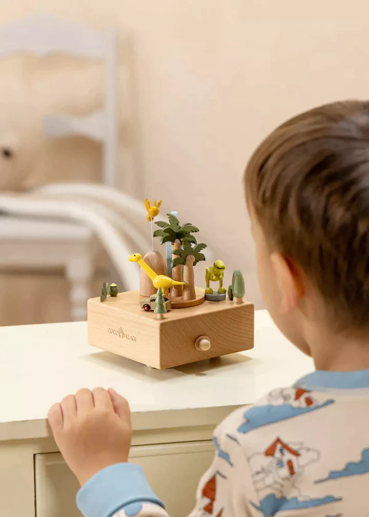 Wooden Music Box - Dinosaures World