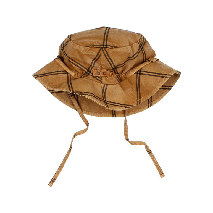 Baby Check Bob Hat - Brown Sugar