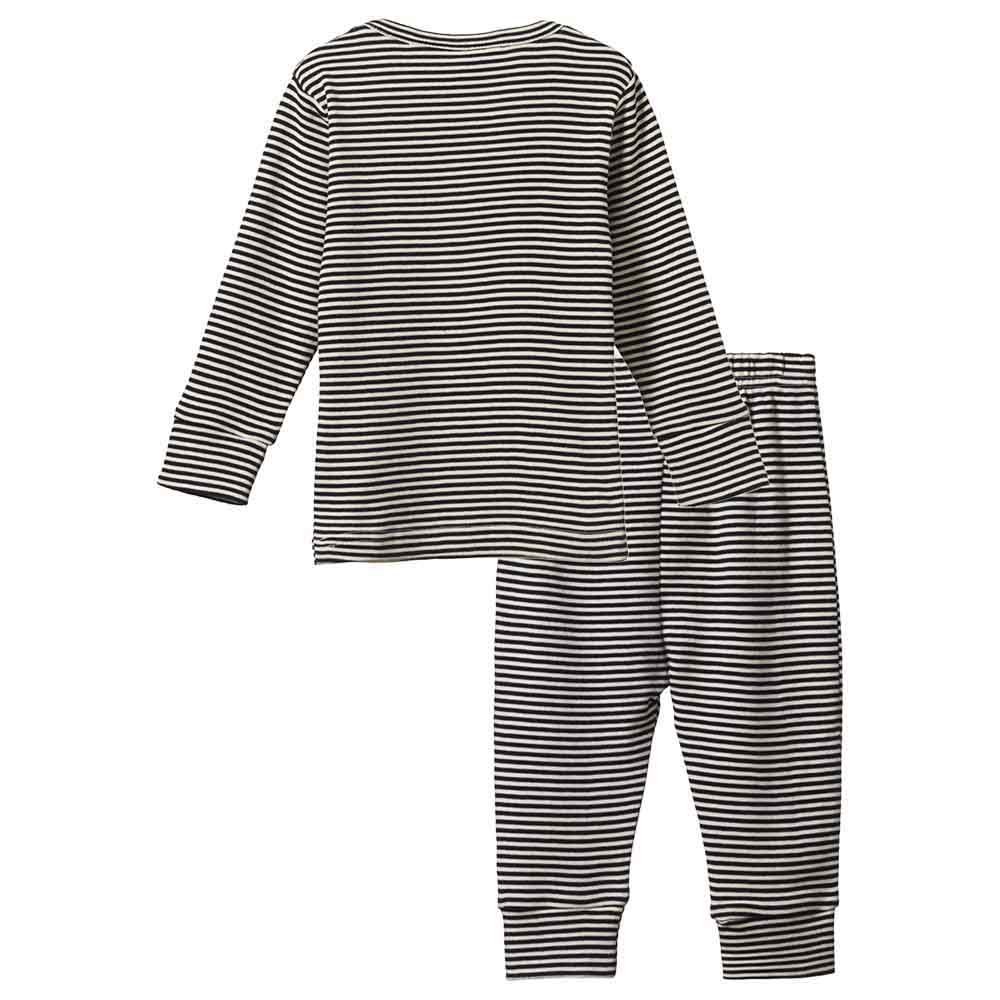 Long Sleeve Pajama Set - Navy Stripe