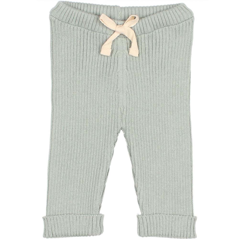 Newborn Sweater Knit Legging with Cuff - Cactus