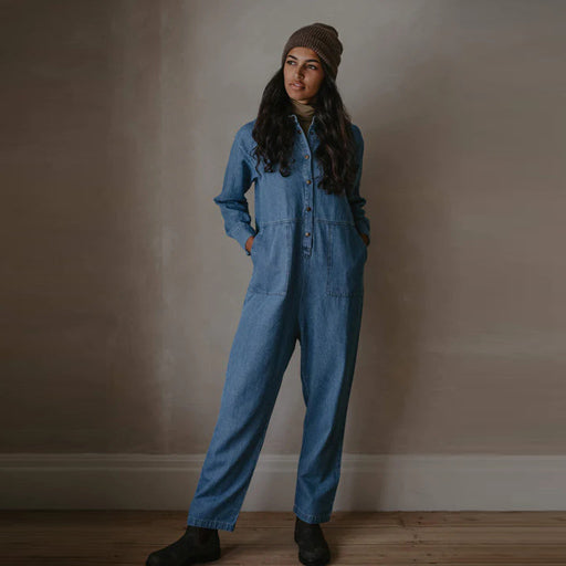 The Denim Boiler Suit Women's - Light Denim
