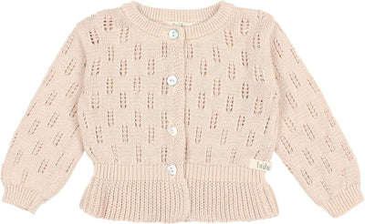 Alma Baby Cardigan - Rose