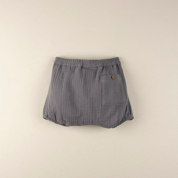Greyish-Blue Organic Culotte with Pocket