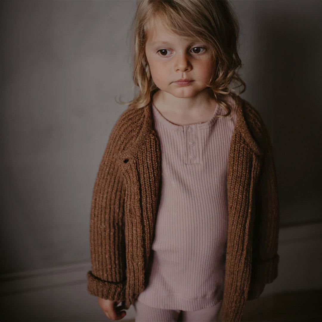 The Ribbed Top - Antique Rose