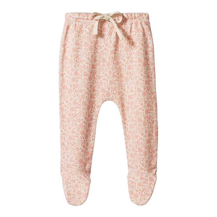 Long Sleeve Kimono Bodysuit & Footed Rompers - Willow Daphne Print