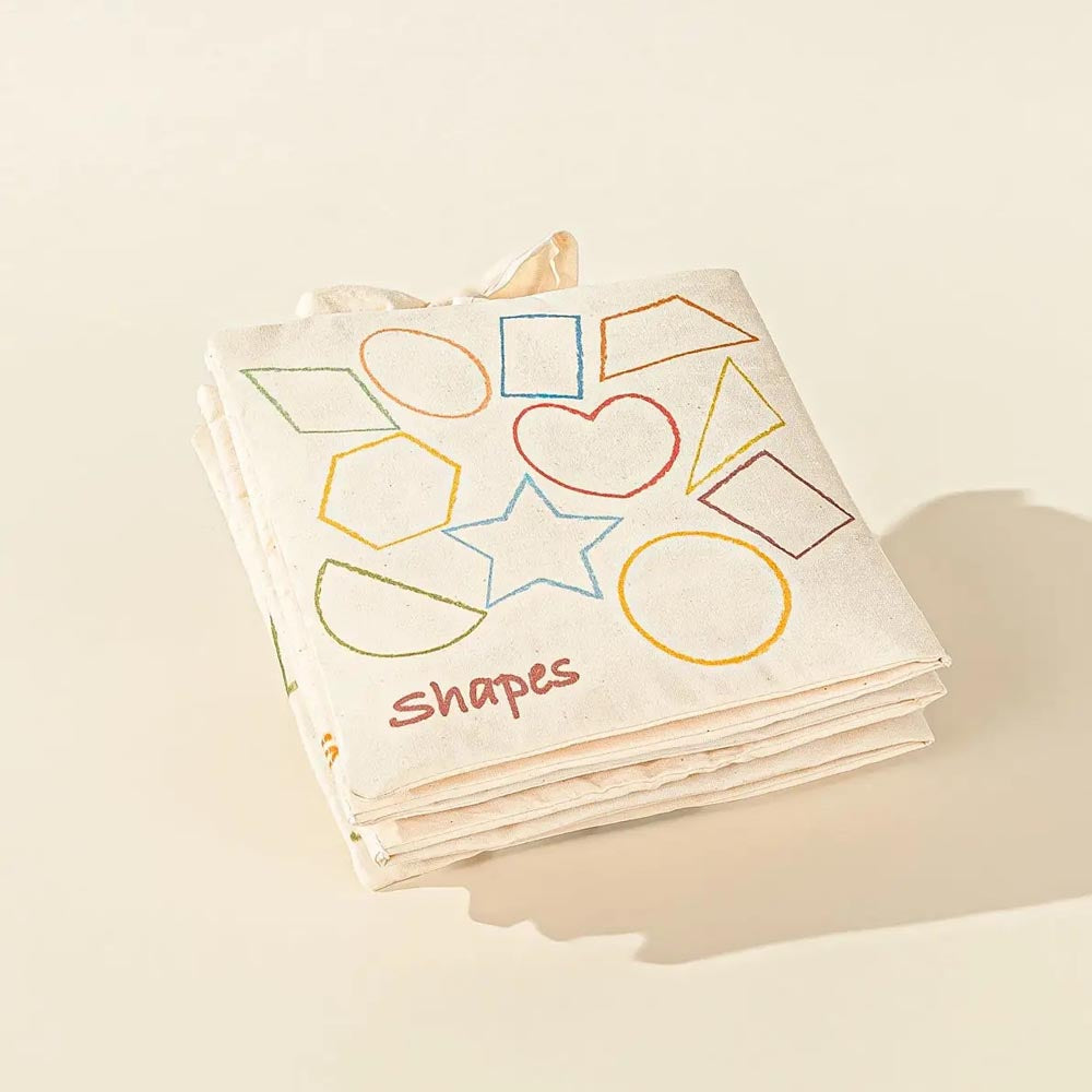 Natural Cotton Baby's First Soft Book English - SHAPES