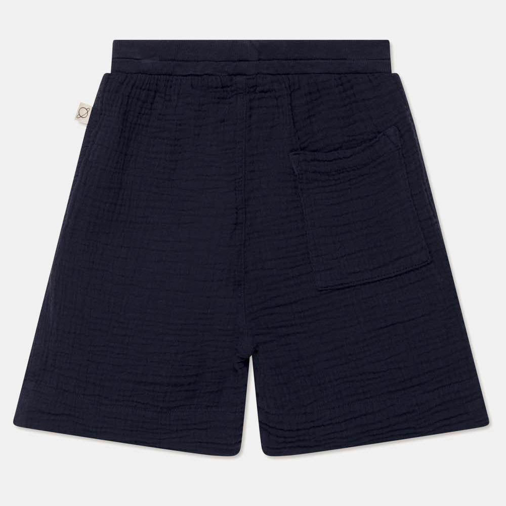 Gauze Bermuda Shorts - Dark Blue