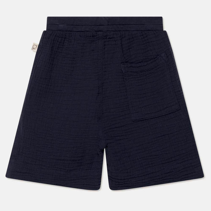 Gauze Bermuda Shorts - Dark Blue