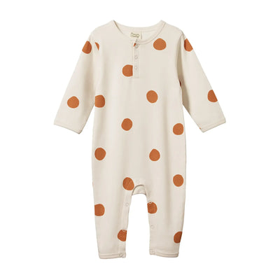 Henley Pajama Suit - Smudge Print