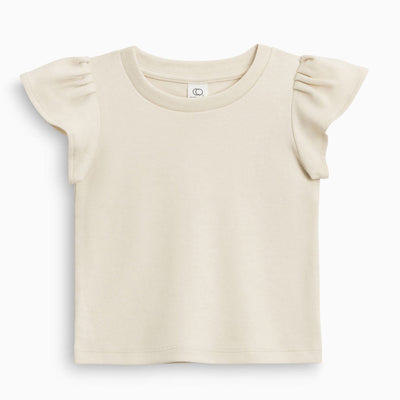 Pearl Petal Sleeve Top - Natural