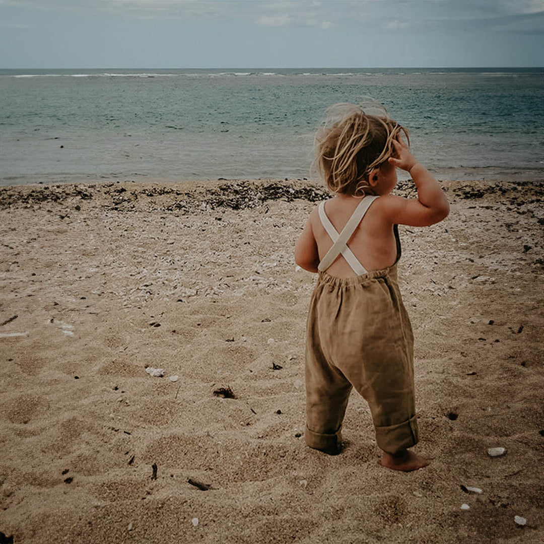 The Linen Overall - Camel