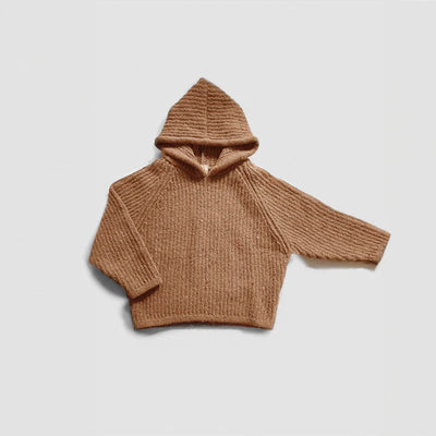 The Knit Hoodie - Maple