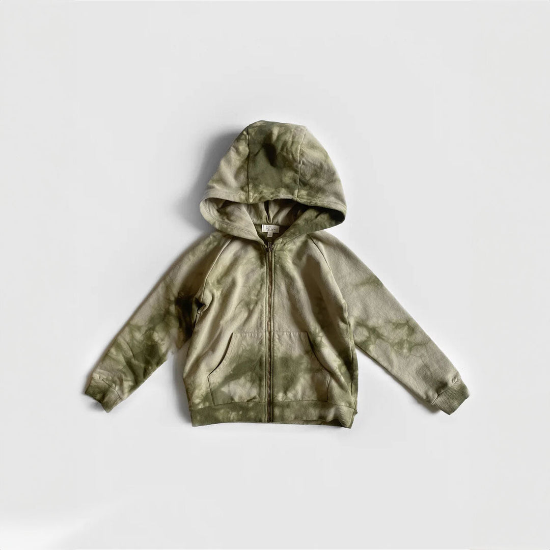 The Tie-Dye Hoodie - Olive/Sage