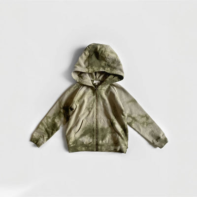 The Tie-Dye Hoodie - Olive/Sage