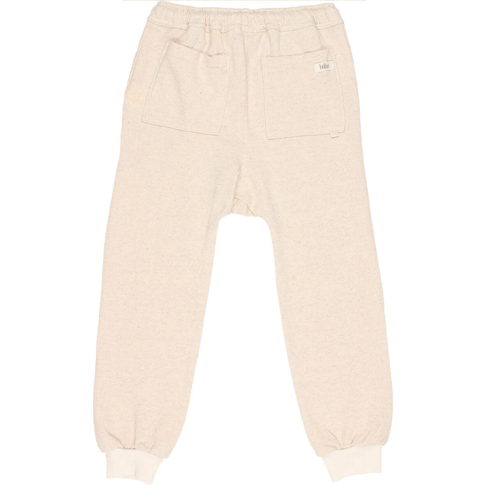 Fleece Jogging Pants with Pockets - Talc