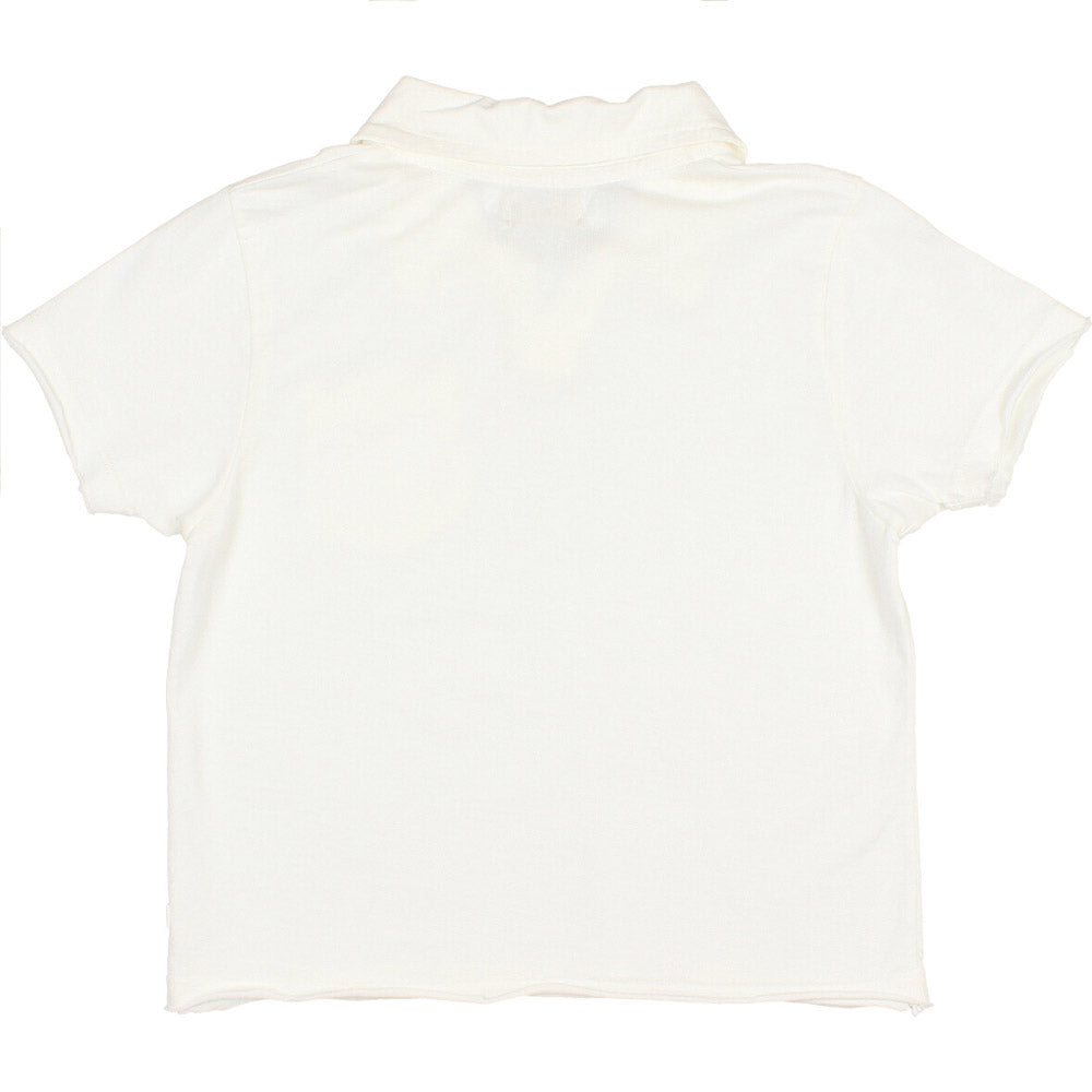Polo Tee Shirt with Pocket - White