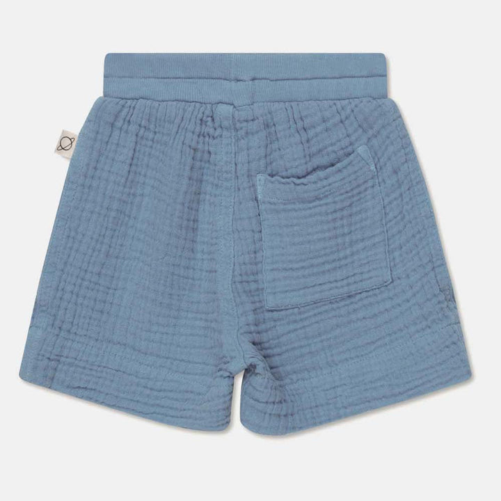 Gauze Baby Bermuda Shorts - Sky Blue