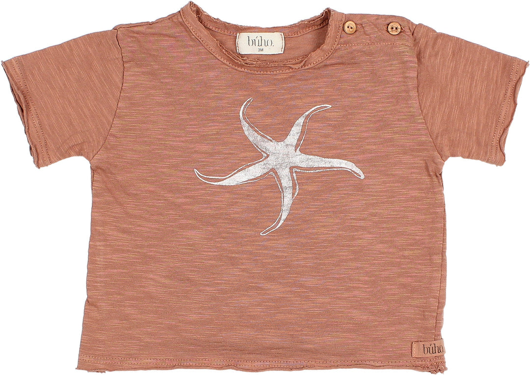 Cesar Baby Starfish T-Shirt - Cocoa