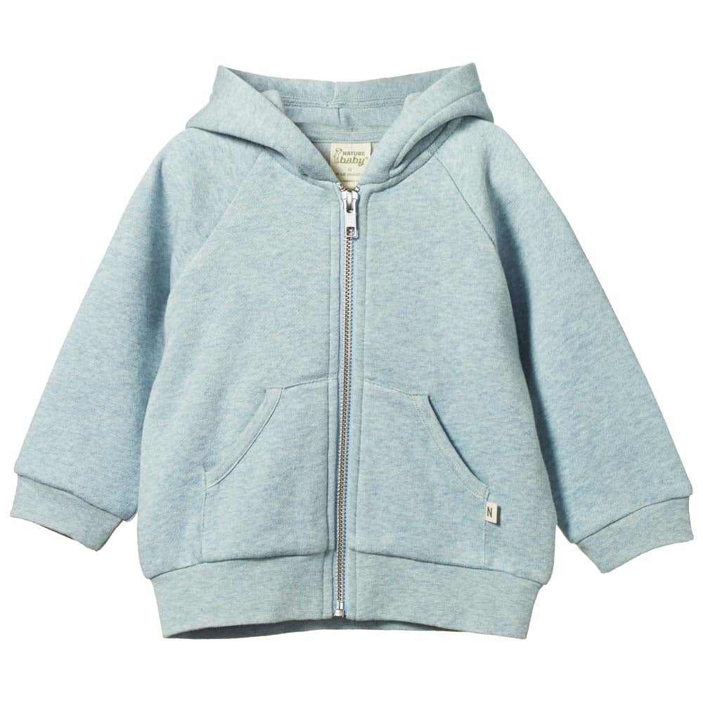 Knit Hoodie Sweatshirt - Celestial Blue Marl