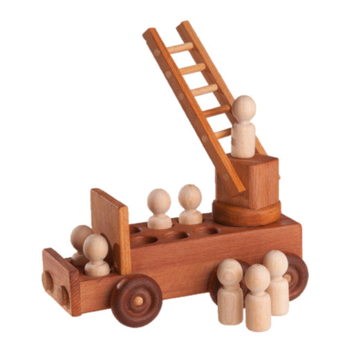 Wooden Fire Truck Toy