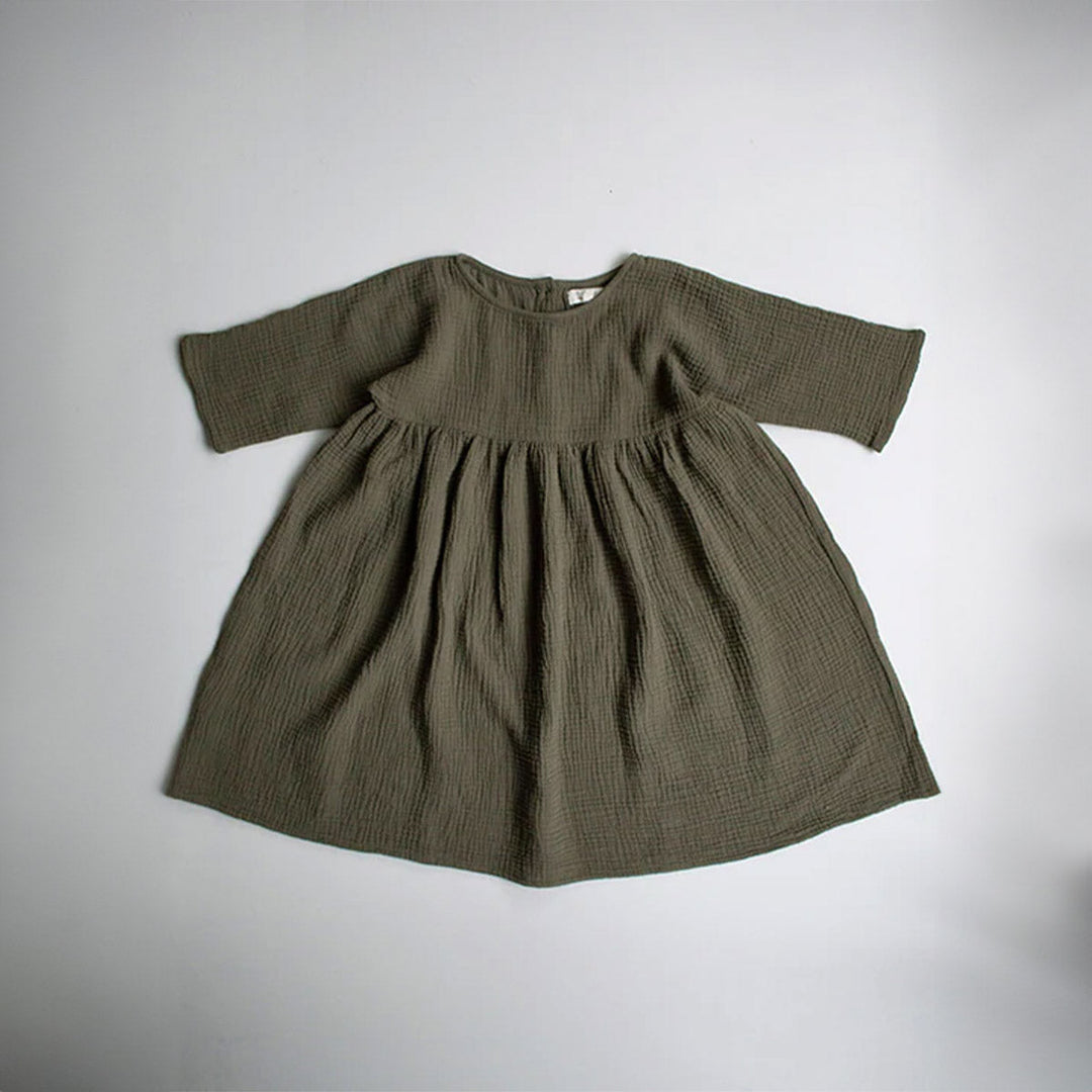 The Muslin Dress - Olive