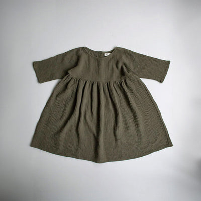 The Muslin Dress - Olive