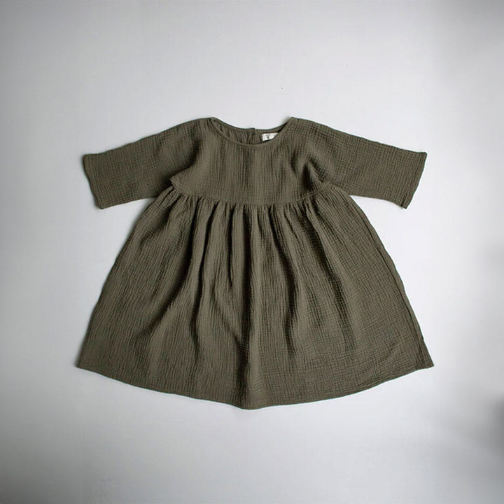 The Muslin Dress - Olive