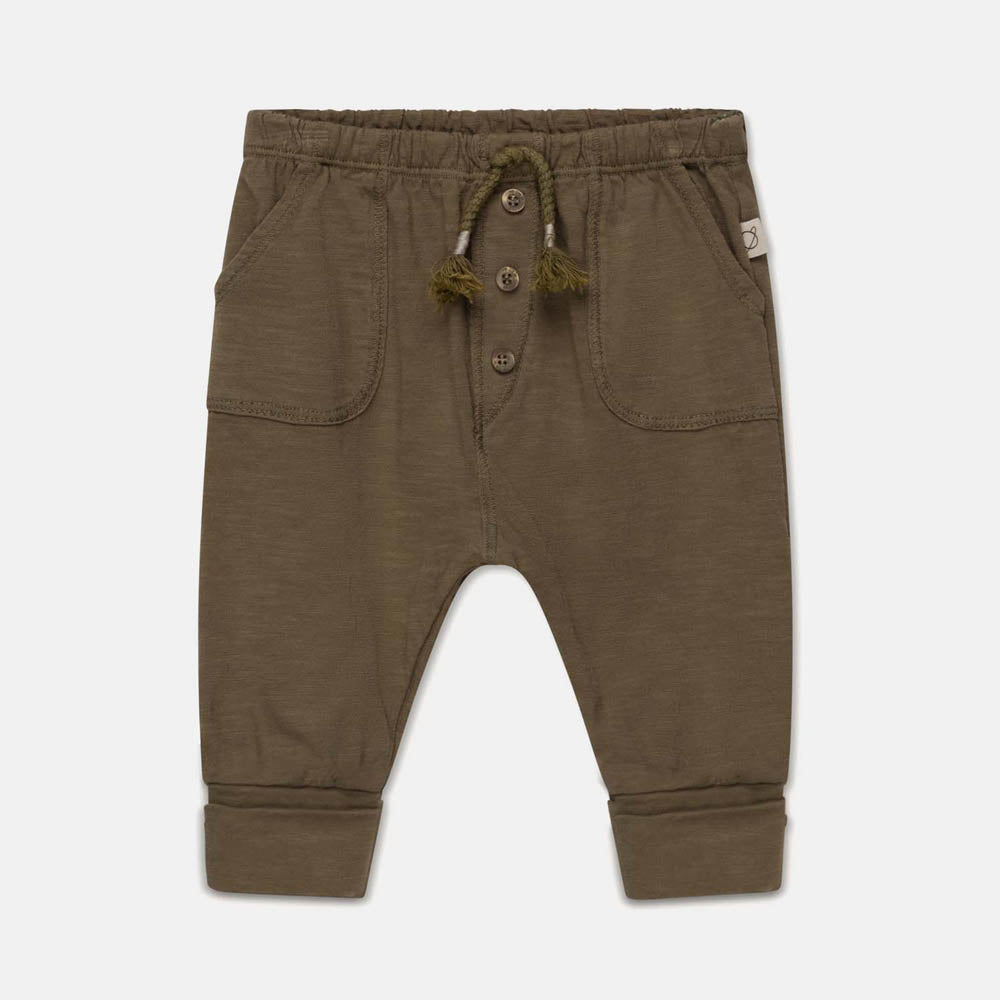 Slub Baby Pants - Khaki