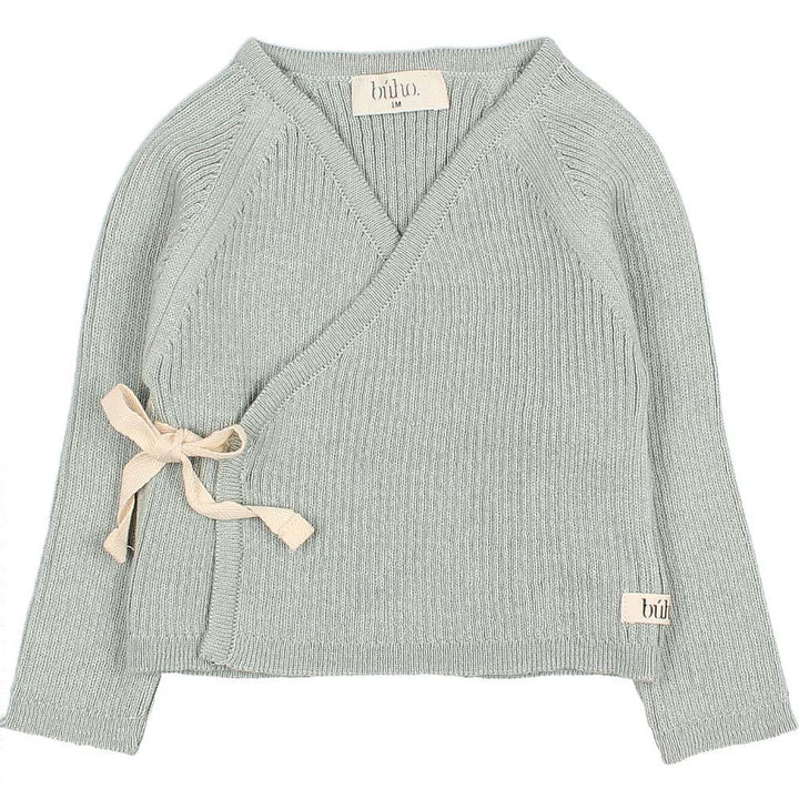 Newborn Kimono Crossed Cardigan with Tie Closure - Cactus