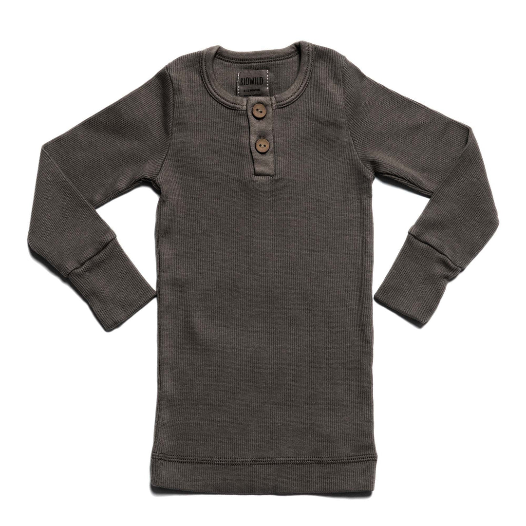 Organic Vintage Long Sleeve Top - Slate
