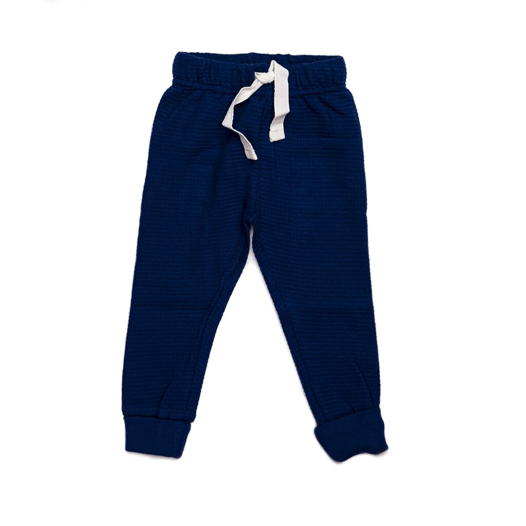 Infant Waffle Leggings - Navy